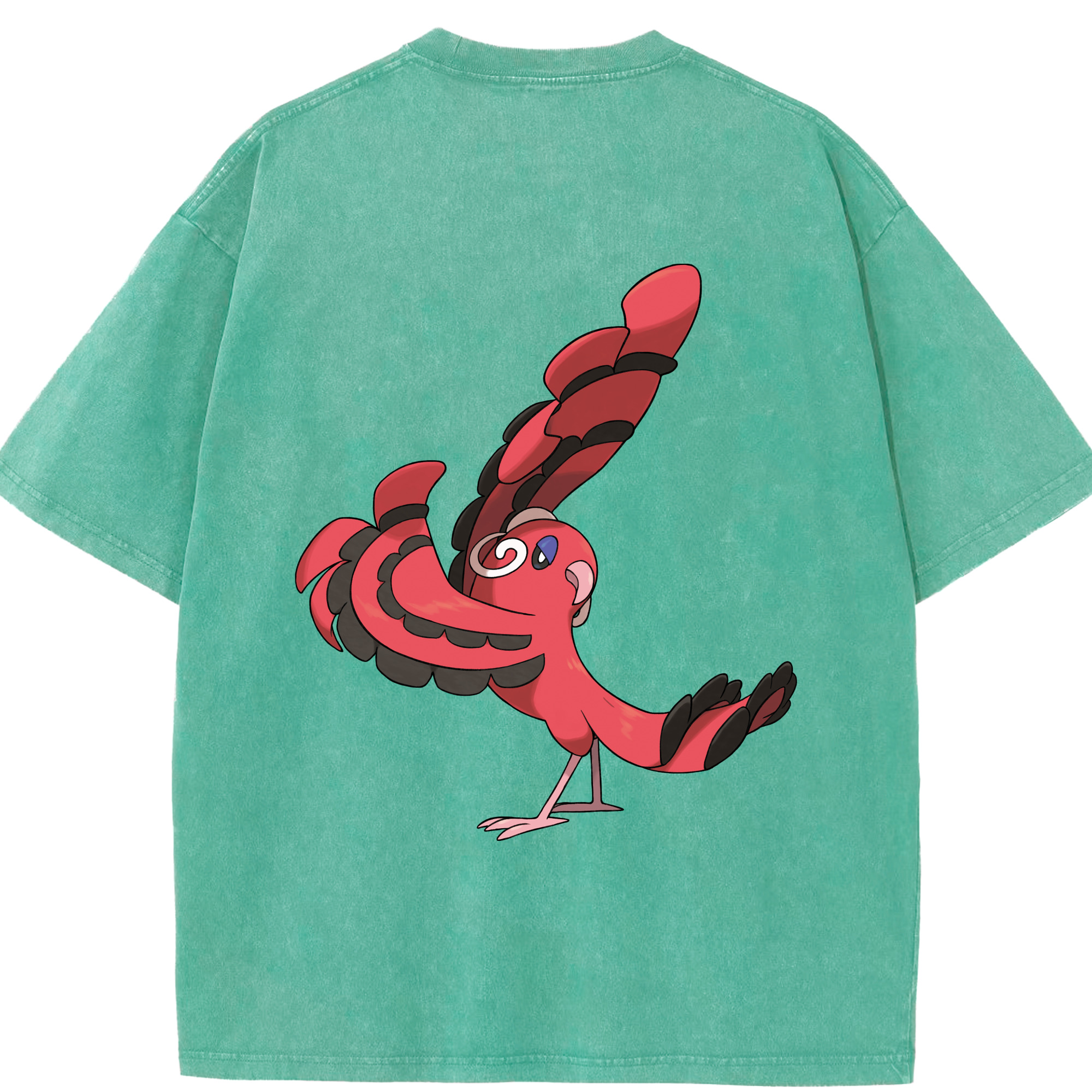 （画像用） ポケットモンスター Pokémon 綿100% ヴィンテージ風 半袖Tシャツ（背面プリント）